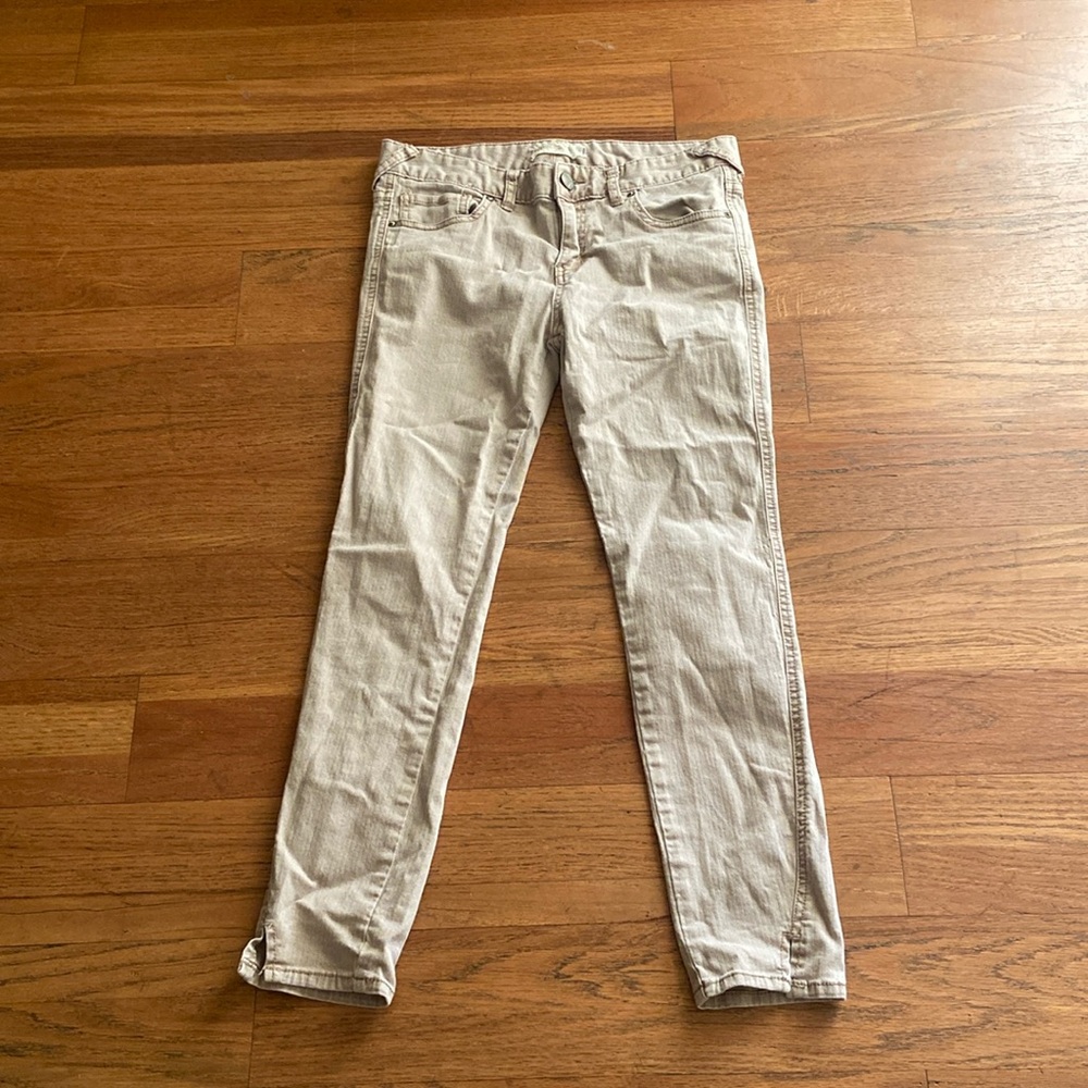 Free People Tan Skinny Jeans